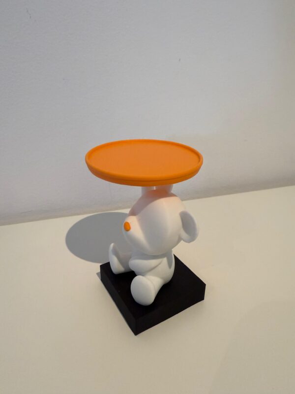 Decoratieve beer met schotel - Afbeelding 2