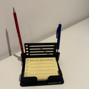 Memoblokhouder met stencil