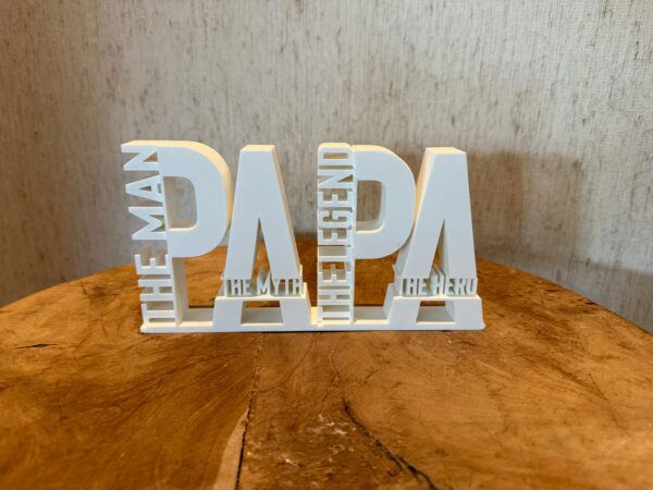 Vaderdag decoratie – PAPA: The Man, The Myth, The Legend, The Hero
