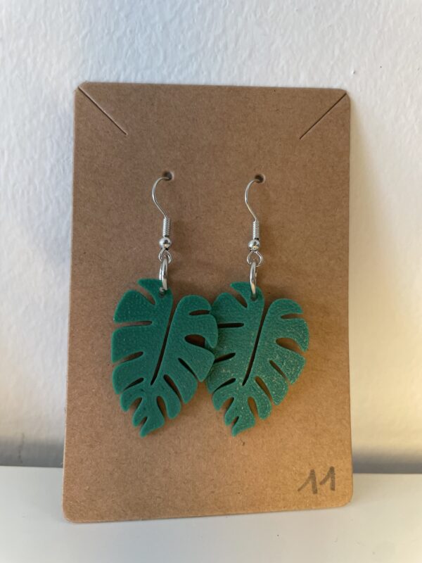 🌿 Jungle Vibes – Monstera oorbellen (3D-geprint) - Afbeelding 12