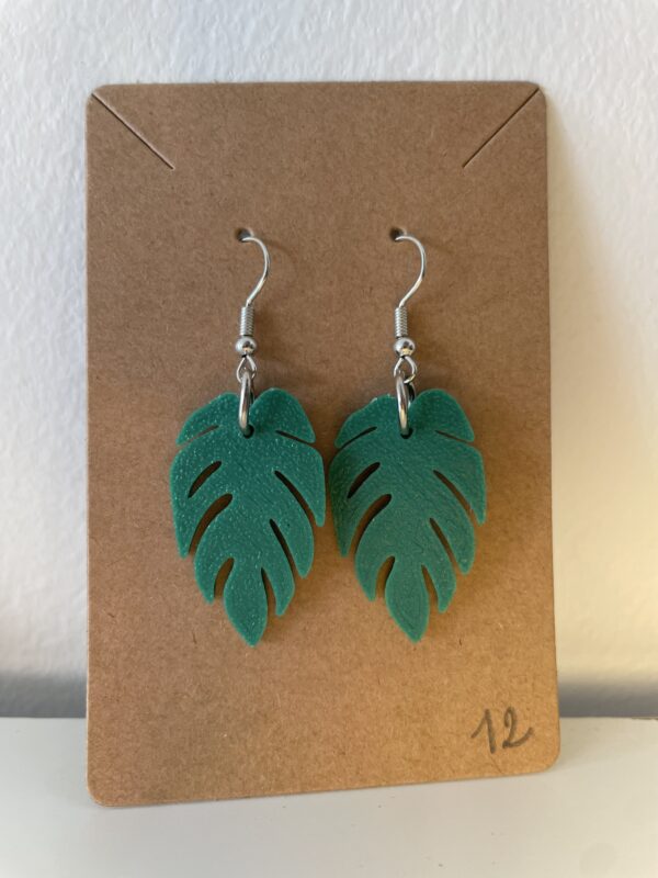 🌿 Jungle Vibes – Monstera oorbellen (3D-geprint) - Afbeelding 13