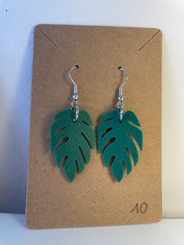🌿 Jungle Vibes – Monstera oorbellen (3D-geprint) - Afbeelding 11